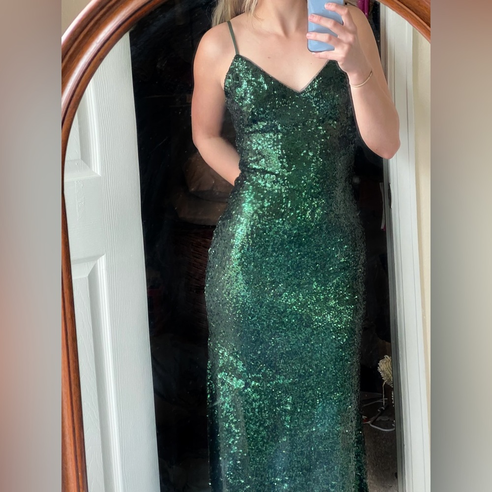 Green Sequin Dress